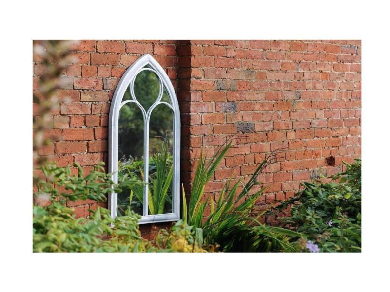 Mirrors |  Church Window Mirror, Pointed Arch Mirror, Shabby Chic Paint Finish Decor Mirrors