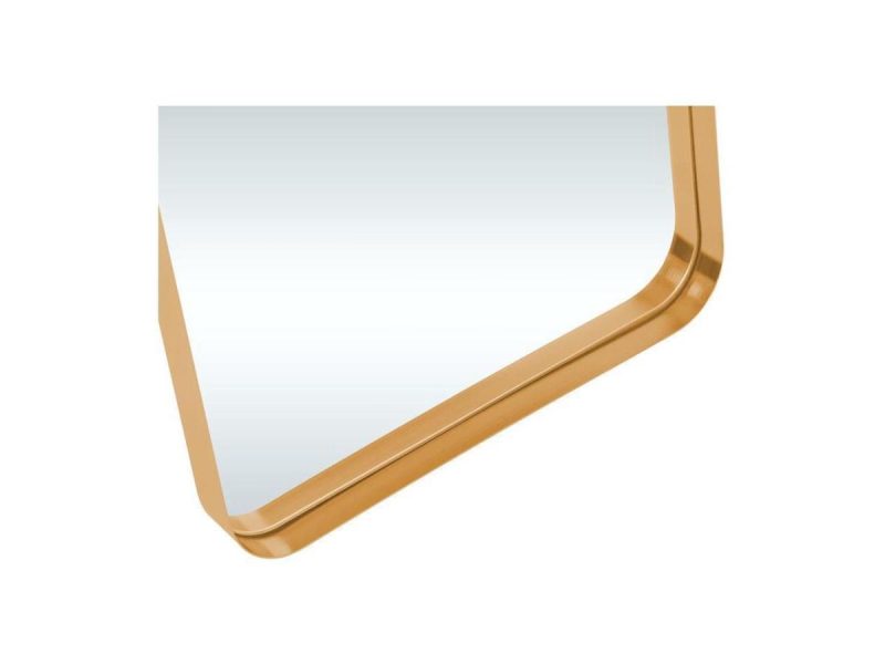 Mirrors |  Full Length Mirror 63″X 20″ Wall Mirror Aluminum Alloy Thin Frame Hanging Or Leaning Against Wall Dressing Mirror Large Rectangle Mirror For Bedroom Living Room Gold(With Stand) Decor Mirrors