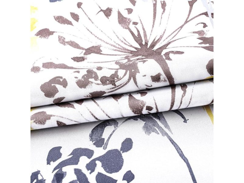 Window Treatments |  Driftaway Acacia Floral Blossom Watercolor Printed 100 Percent Blackout Room Darkening Thermal Insulated Grommet Window Curtains 2 Panels Each Size 52 Inch By 84 Inch Yellow Decor DriftAway