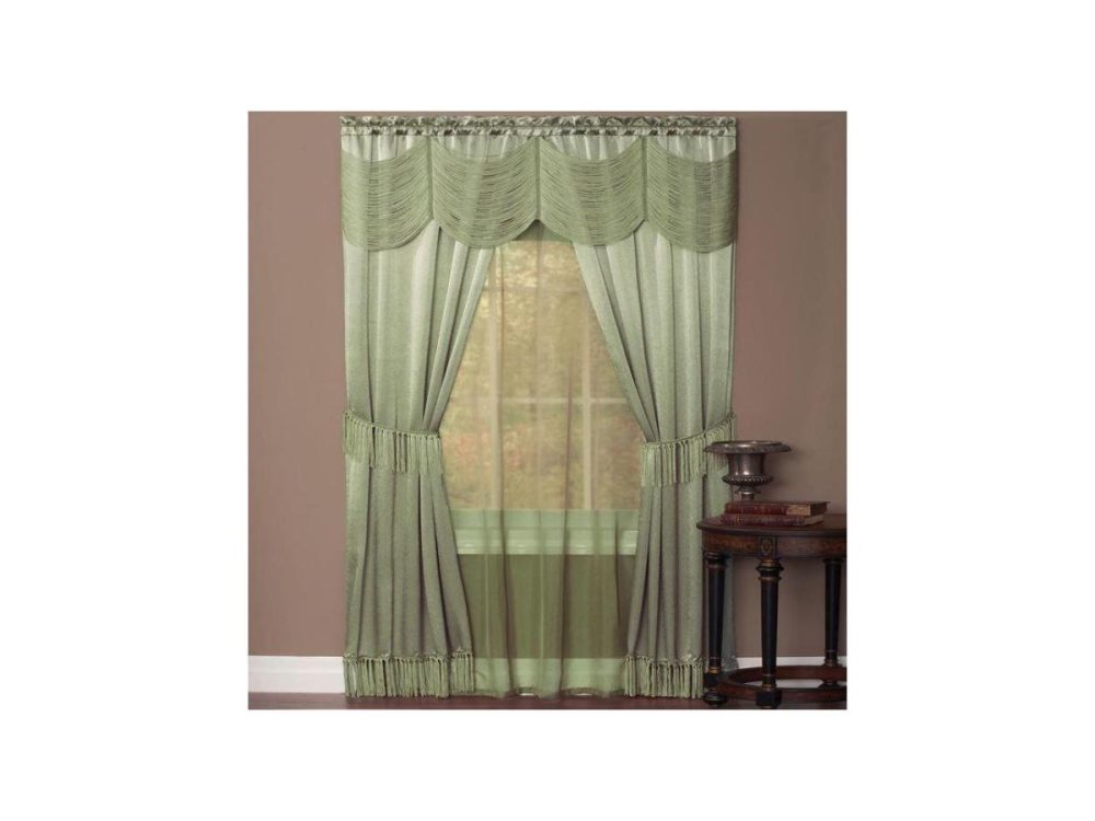 Window Treatments |  Halley 6 Piece Set – 56X84 – Sage Decor Achim Importing Co. Inc.