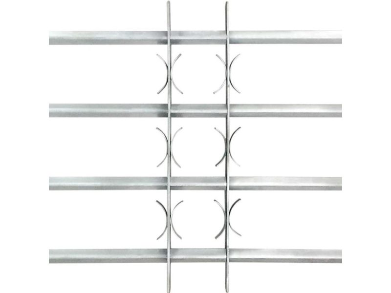 Window Treatments |  Vidaxl Window Security Bars Extendable Window Guard Grill Galvanized Steel Decor vidaXL