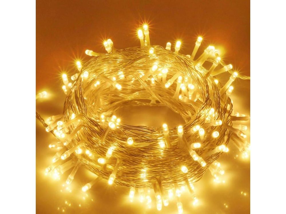 Holiday / String Lights |  300 Led Warm Curtain Fairy String Lights Christmas Decor Children Room 8 Modes 3M Decor Holiday / String Lights