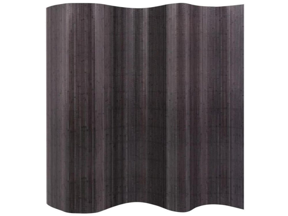 Home Accents |  Vidaxl Room Divider Folding Privacy Screen For Room Separation Bamboo Gray Decor Home Accents